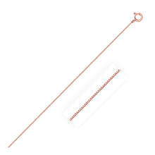 Load image into Gallery viewer, 14k Rose Gold Classic Box Chain 0.45mm
