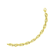 Load image into Gallery viewer, 14k Yellow Gold Singapore Chain Style Thick Bracelet
