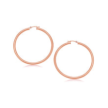 Load image into Gallery viewer, 14k Rose Gold Polished Hoop Earrings (25 mm)
