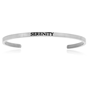 Stainless Steel Serenity Cuff Bracelet