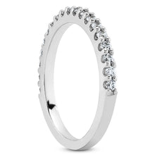 Load image into Gallery viewer, 14k White Gold Shared Prong Diamond Wedding Ring Band with U Settings
