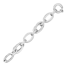 Load image into Gallery viewer, Sterling Silver Large Oval Link Bracelet
