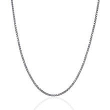 Load image into Gallery viewer, Sterling Silver Rhodium Plated Box Chain 1.8mm
