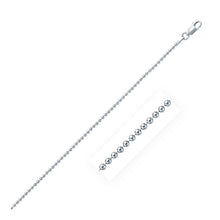 Load image into Gallery viewer, Rhodium Plated 1.8mm Sterling Silver Bead Style Chain
