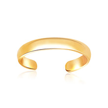 Load image into Gallery viewer, 14k Yellow Gold Toe Ring in a Polished and Simple Style
