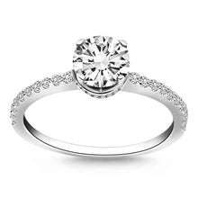 Load image into Gallery viewer, 14k White Gold Diamond Collar Engagement Ring
