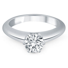 Load image into Gallery viewer, 14k White Gold Solitaire Cathedral Engagement Ring
