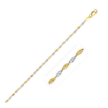 Load image into Gallery viewer, 2.0mm 14k Two-Tone Gold Singapore Chain
