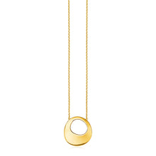 Load image into Gallery viewer, 14k Yellow Gold Necklace with Oval Pendant
