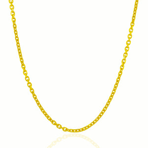3.1mm 14k Yellow Gold Cable Link Chain