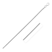 Load image into Gallery viewer, Sterling Silver Rhodium Plated Foxtail 1.4mm
