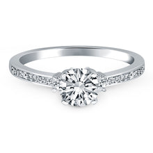 Load image into Gallery viewer, 14k White Gold Diamond Accent Engagement Ring
