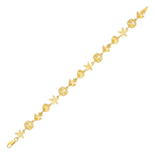 Load image into Gallery viewer, 14k Yellow Gold Sea Life Bracelet
