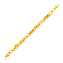 Load image into Gallery viewer, 14k Yellow Gold Fancy Textured Interlaced Bracelet
