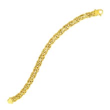 Load image into Gallery viewer, 14k Yellow Gold Byzantine Link Stylish Bracelet
