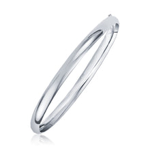 Load image into Gallery viewer, Classic Bangle in 14k White Gold (6.0mm)

