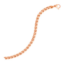 Load image into Gallery viewer, 14k Rose Gold 7 1/2 inch Round Curb Chain Bracelet
