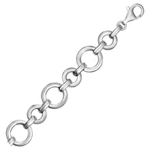 Load image into Gallery viewer, Polished Round Link Bracelet in Sterling Silver
