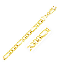 Load image into Gallery viewer, 6.0mm 14k Yellow Gold Solid Figaro Chain
