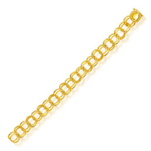 Load image into Gallery viewer, 14k Yellow Gold Solid Double Link Charm Bracelet 10.0mm
