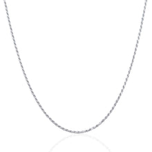 Load image into Gallery viewer, Sterling Silver 1.4mm Diamond Cut Rope Style Chain
