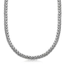 Load image into Gallery viewer, Oxidized Sterling Silver Wheat Style Chain Men&#39;s Necklace

