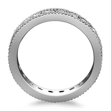 Load image into Gallery viewer, 14k White Gold Antique Channel Set Round Diamond Eternity Ring
