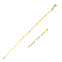 Load image into Gallery viewer, 14k Yellow Gold Bead Chain 1.0mm

