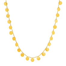 Load image into Gallery viewer, Choker Necklace with Polished Discs in 14k Yellow Gold
