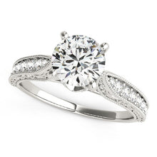 Load image into Gallery viewer, 14k White Gold Antique Design Diamond Engagement Ring (1 5/8 cttw)
