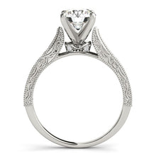 Load image into Gallery viewer, 14k White Gold Antique Design Diamond Engagement Ring (1 5/8 cttw)
