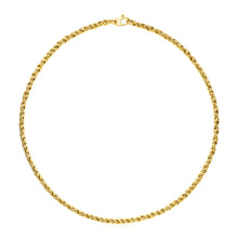 Load image into Gallery viewer, 14k Yellow Gold 17 inch Braid Link Necklace
