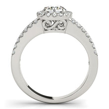 Load image into Gallery viewer, 14k White Gold Round Diamond Split Shank Design Engagement Ring (7/8 cttw)
