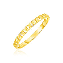 Load image into Gallery viewer, 14k Yellow Gold Ring with Bead Texture
