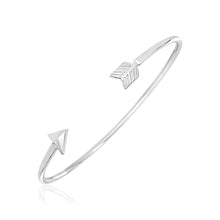 Load image into Gallery viewer, Sterling Silver Polished Arrow Cuff Bangle
