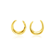 Load image into Gallery viewer, 14k Yellow Gold Polished Moon Earrings
