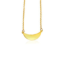 Load image into Gallery viewer, 14k Yellow Gold 18 inch Necklace with Polished Arc
