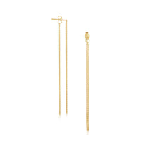 Load image into Gallery viewer, 14k Yellow Gold Double Chain Style Drop Earrings
