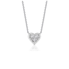 Load image into Gallery viewer, Diamond Heart Design Pendant in 14k White Gold
