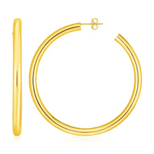 Load image into Gallery viewer, 14k Yellow Gold Polished Hoop Earrings
