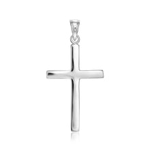 Load image into Gallery viewer, Sterling Silver Polished Cross Pendant
