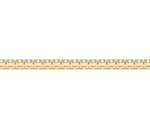 14k Yellow Gold Round Diamond Tennis Bracelet (6 cttw)