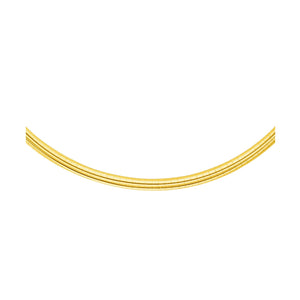14k Yellow Gold Chain in a Classic Omega Design (4 mm)
