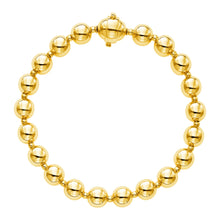 Load image into Gallery viewer, 14k Yellow Gold 7 3/4 inch Polished Bead Bracelet
