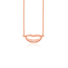 Load image into Gallery viewer, 14k Rose Gold Lips Necklace
