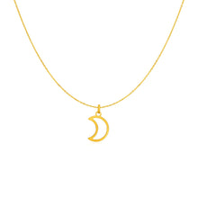 Load image into Gallery viewer, 14k Yellow Gold Necklace with Moon
