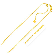 Load image into Gallery viewer, Sterling Silver Yellow Finish 1.5mm Adjustable Cable Chain
