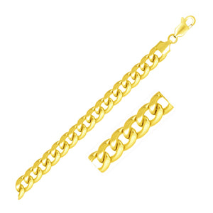 7.8mm 14k Yellow Gold Light Miami Cuban Bracelet