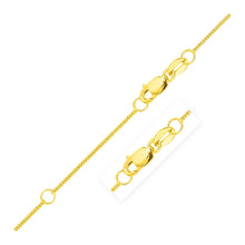 Load image into Gallery viewer, Extendable Gourmette Chain in 14k Yellow Gold (0.9mm)
