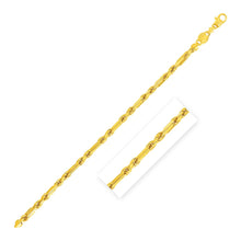Load image into Gallery viewer, 5.0mm 14k Yellow Gold Figa Rope Bracelet

